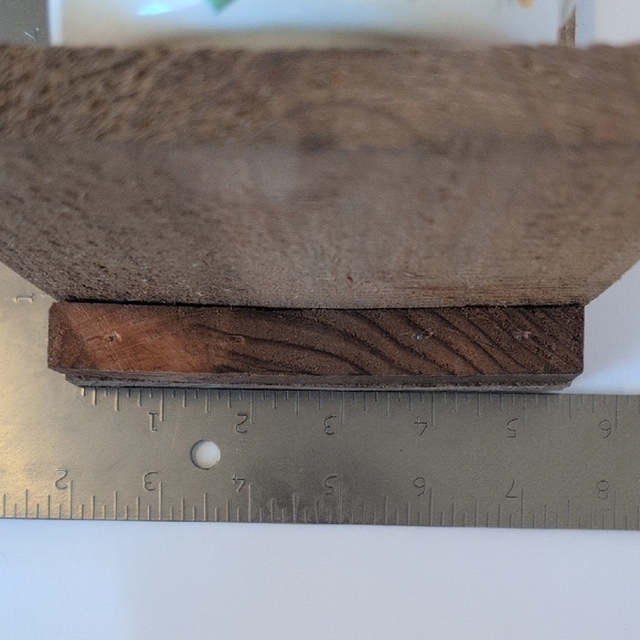 Rustic Wooden Handcrafted Bird Feeder April Showers Bring May Flowers - Picture 9 of 16